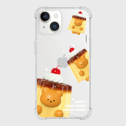 Cherry Pudding Gummy Phone Case (Clear/Tank Clear/Clear Card Storage)