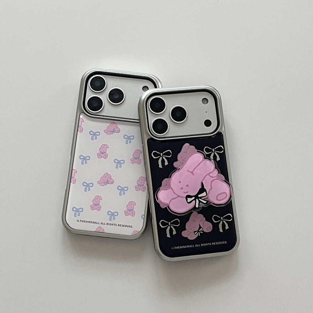 Windy Ribbon Picnic Phone Case (Silver bumper)
