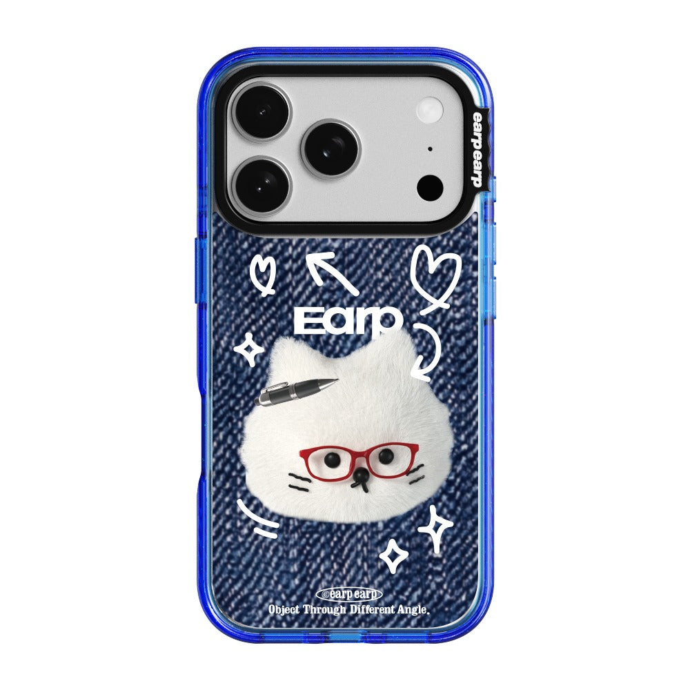 [MAGSAFE] RED GLASSES CHICHI-BLUE (Wave Label+ Case)