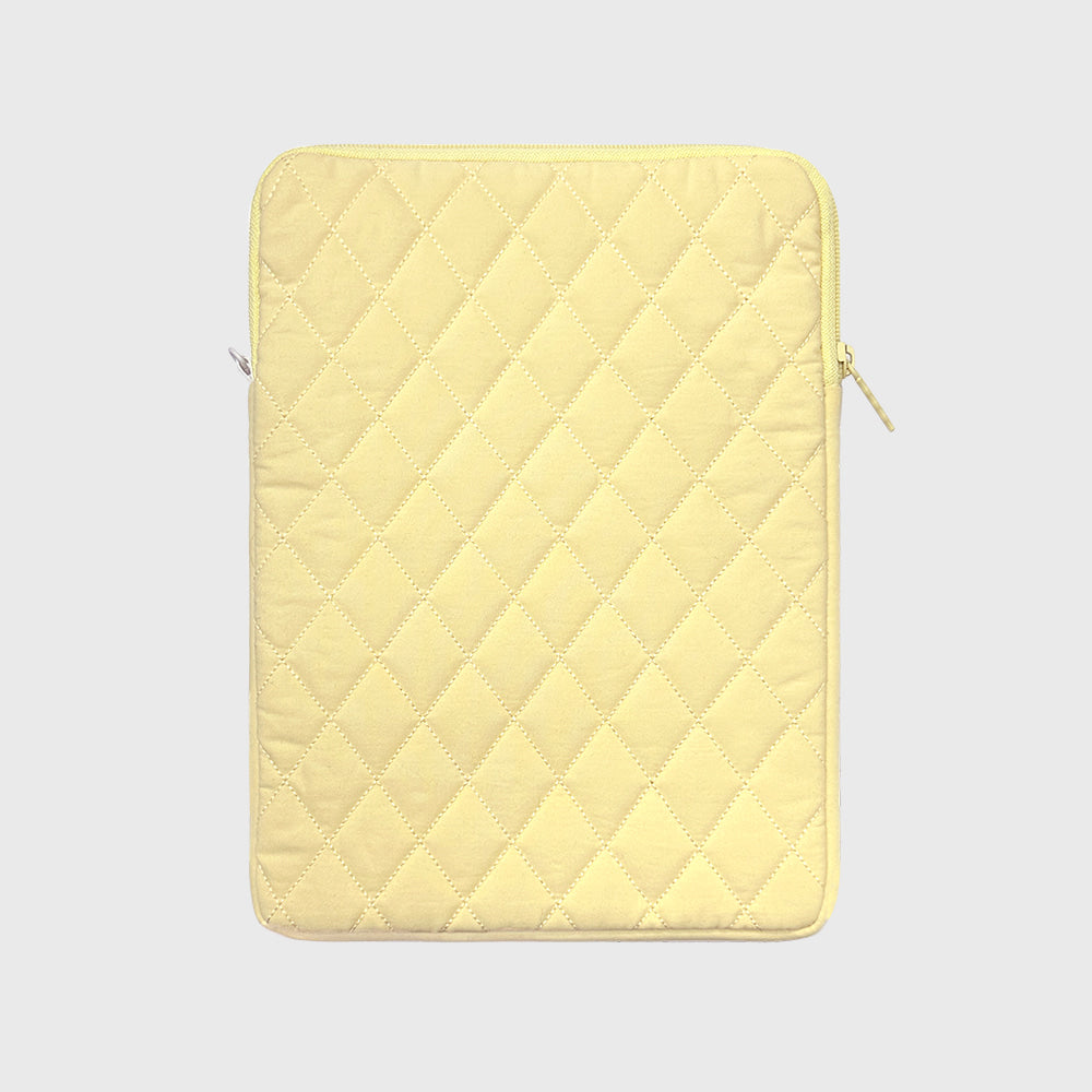 COTTON FLUFFY COVY-YELLOW IPAD POUCH (11 inch)