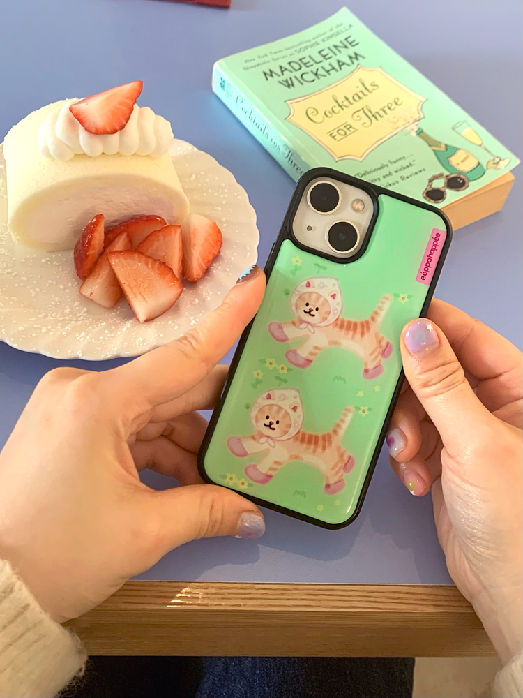 Eppah Flower Cheese Cat Case (Epoxy bumper/Glass/Magsafe)