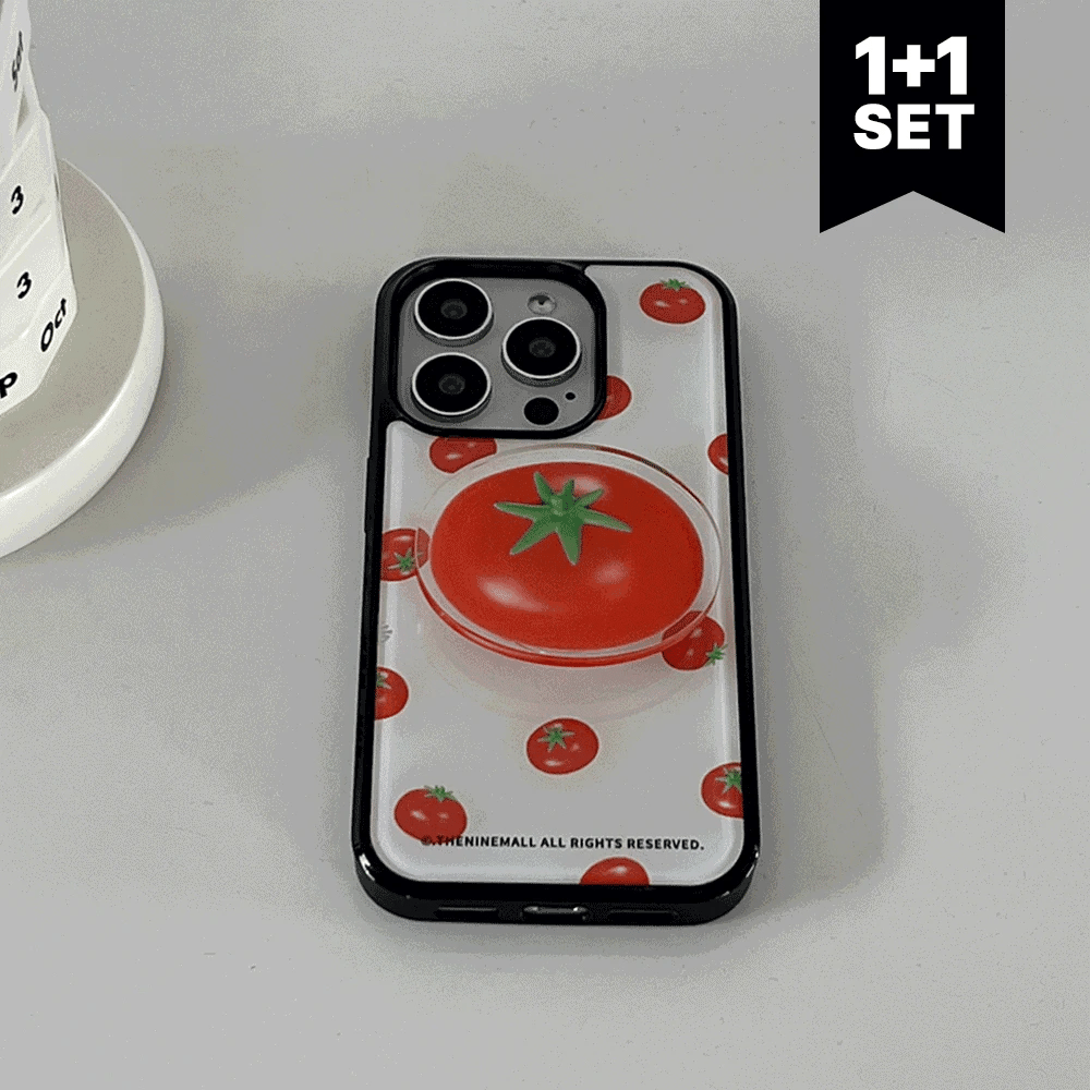 【Set】Mini Tomato Pattern (Epoxy Bumper) +  Acrylic Tok