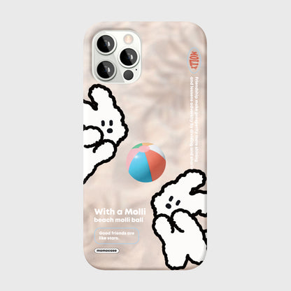 573 ML-Beach Molli Ball Phone Case (Hard 普通硬殼)