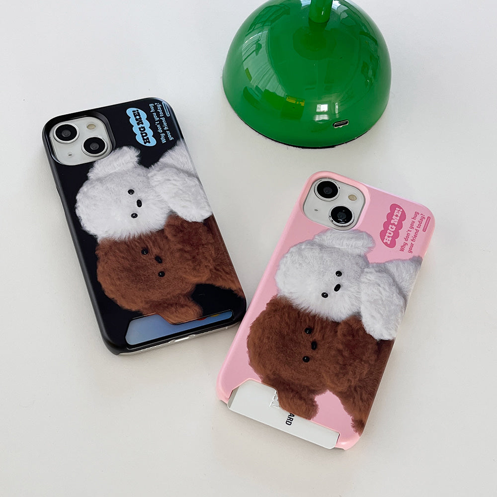 Big Hug Puppy Phone Case (Hard/Card Storage) (2色)