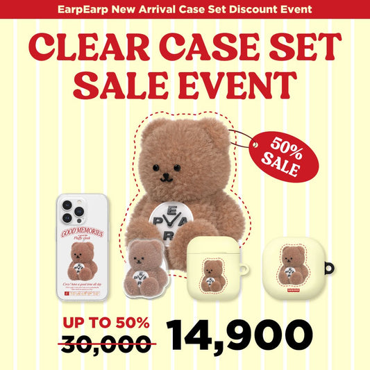 【1+1 Set】NEW CLEAR CASE SET 手機殼+TOK(+Airpods Case) -5 TYPE