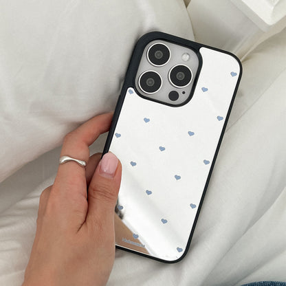 Small Heart Pattern Mirror Bumper Case (鏡面殼) (6色)