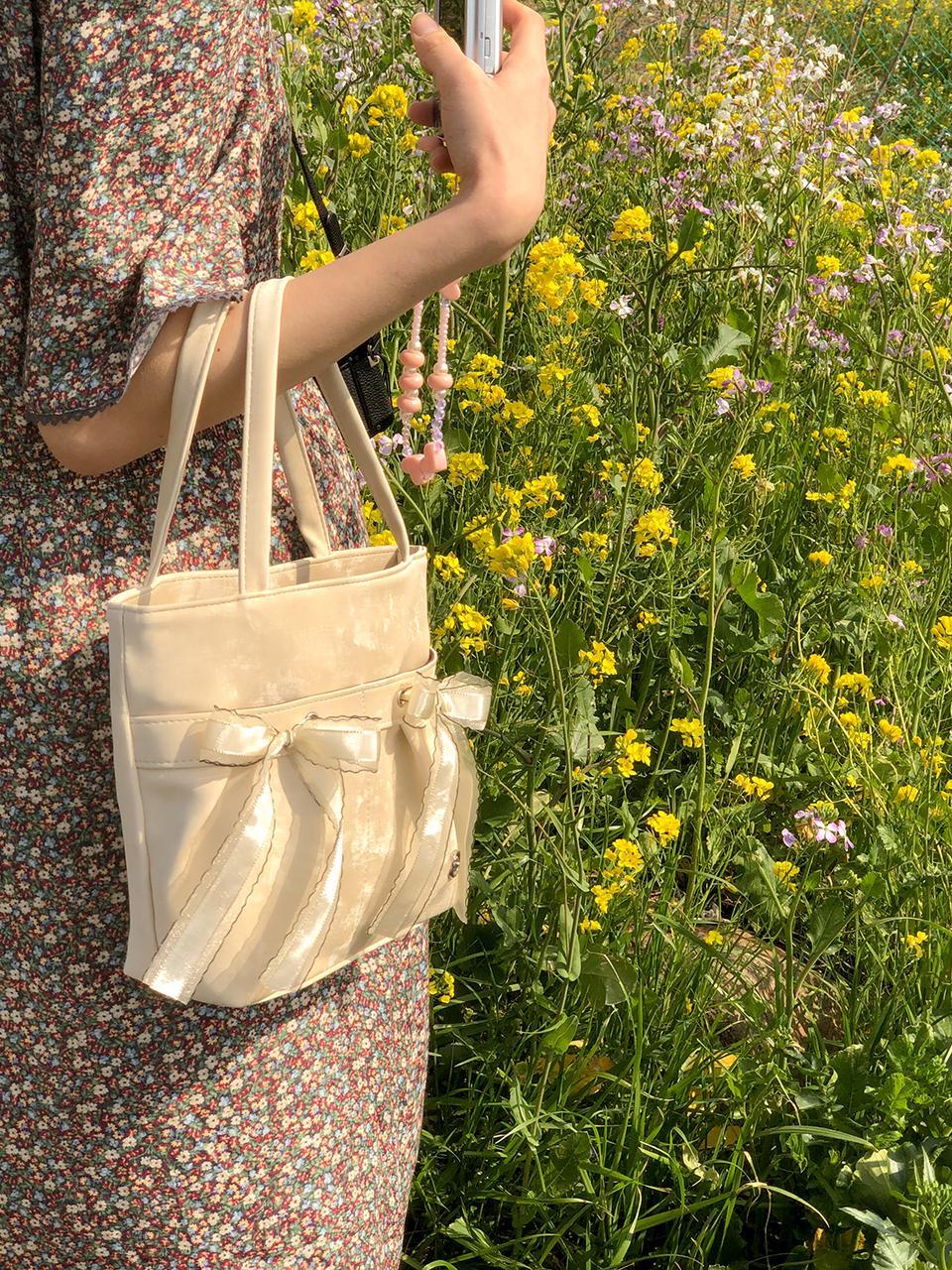 Ovuni Mini Easy Ribbon Bag_Sand beige