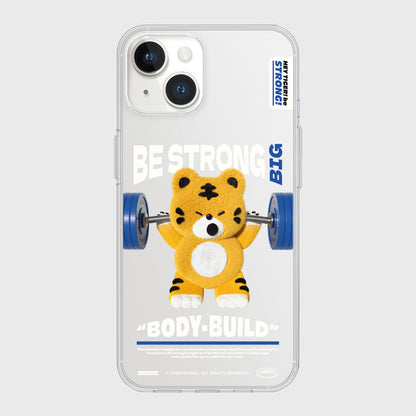 Squat Hey Tiger Phone Case (Clear/Tank Clear/Clear Card Storage)