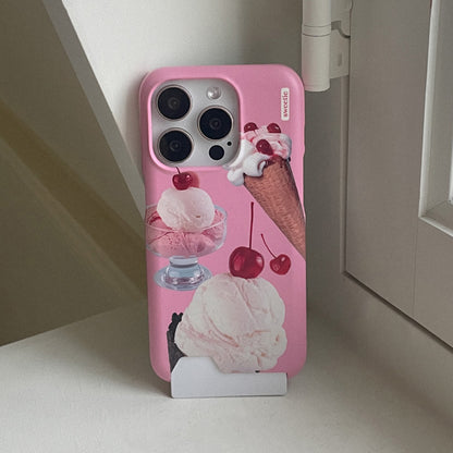 Sweet Cherry Phone Case (Hard/Card Storage) (2色)