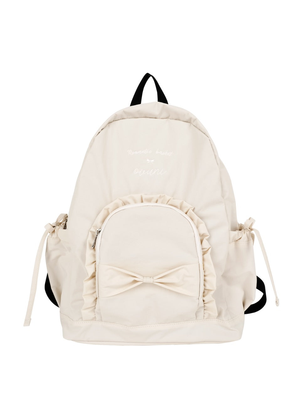 Ovuni Ruffle ribbon backpack_ivory