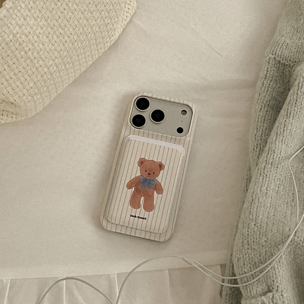 Cocoa Teddy Phone Case (Hard/Card Storage/Magsafe)
