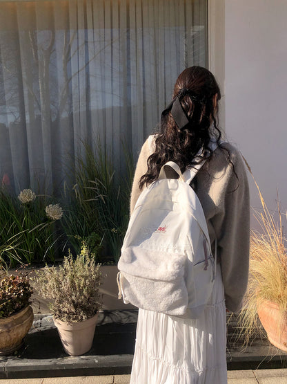 Ovuni Vintage Bon Voyage Backpack - Snow white