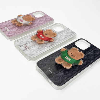 【Set】Momocase Knit Collection (Hard/Clear)+Tok