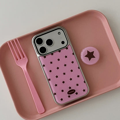 Star Sprinkle Phone Case (Silver bumper)