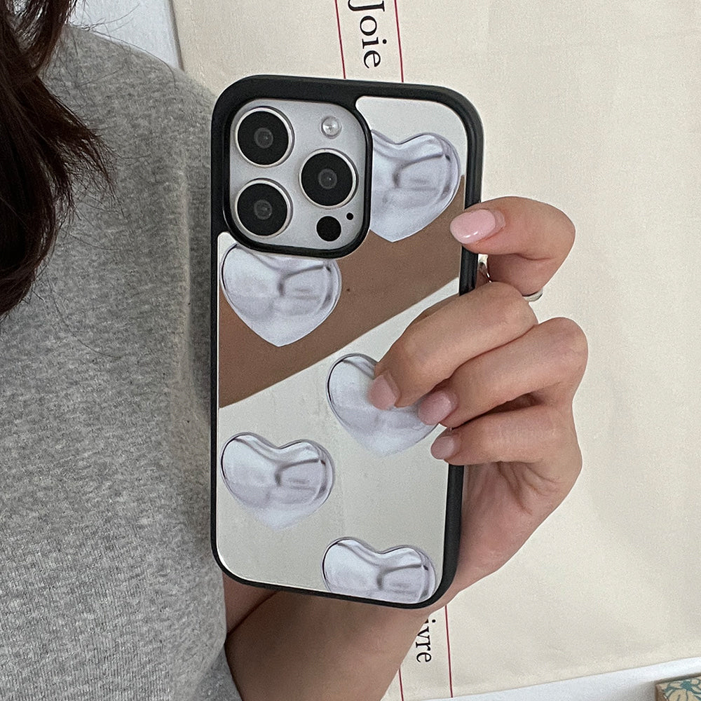 Silver Pattern Mirror Bumper Case (鏡面殼) (3款)