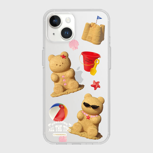 Pattern Sand Gummy Phone Case (Clear/Tank Clear 透明/透明Tank款)