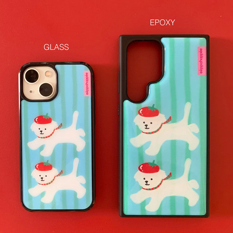 Eppah Tomato Maltese Case (Epoxy bumper/Glass/Magsafe)