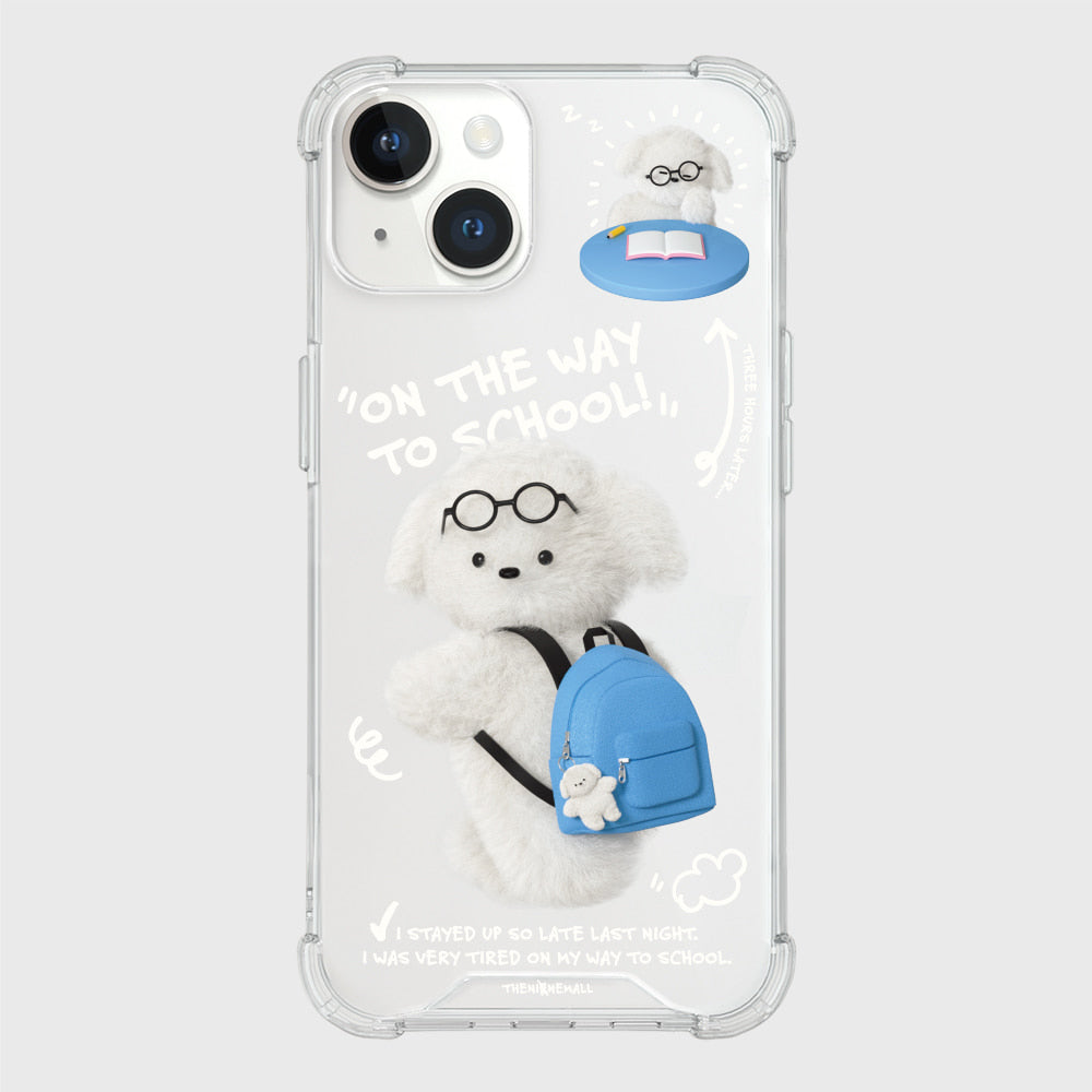 Student Puppy Phone Case (Clear/Tank Clear/Clear Card Storage)