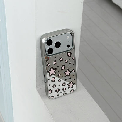 Starry Leopard Phone Case (Mirror silver bumper case)