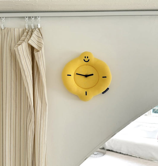 【新上架優惠】Second Morning Lemony Fabric Clock 布藝時鐘 掛墻鐘