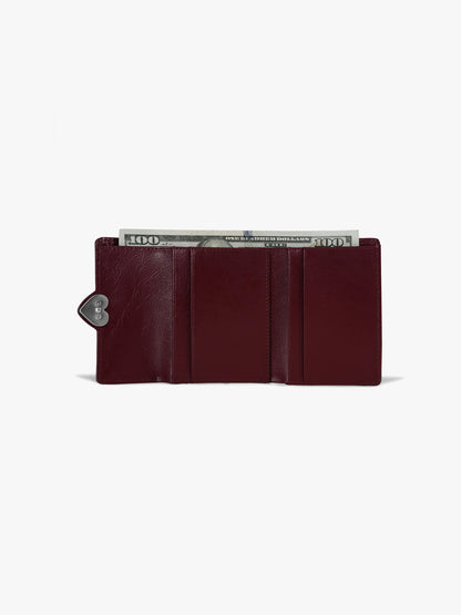 Fennec Hearty Flap Wallet - Deep cherry
