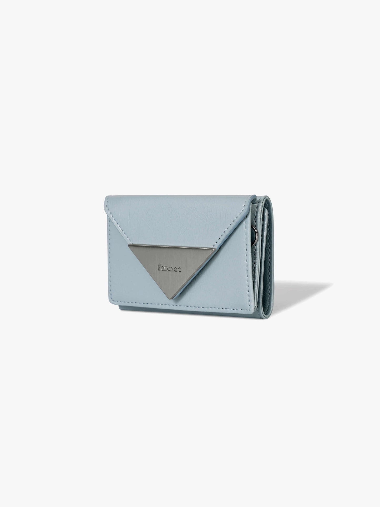 Fennec Crinkle Triangle Triple Wallet - Haze blue