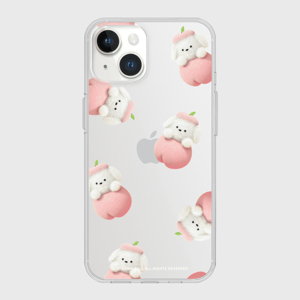 Pattern Peach Ppokku Phone Case (Clear/Tank Clear 透明/透明Tank款)