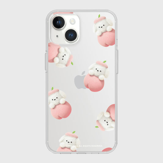 Pattern Peach Ppokku Phone Case (Clear/Tank Clear 透明/透明Tank款)