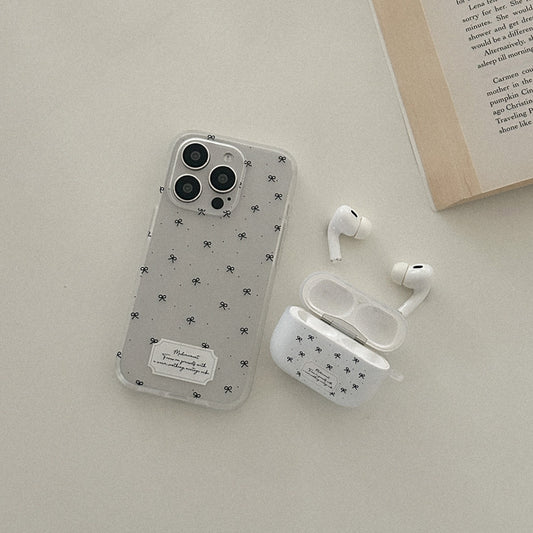 Mademoment Small Ribbon Pattern Airpods Case (半透明殼)