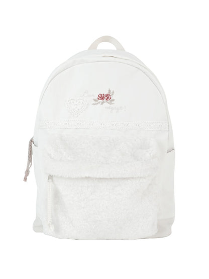 Ovuni Vintage Bon Voyage Backpack - Snow white