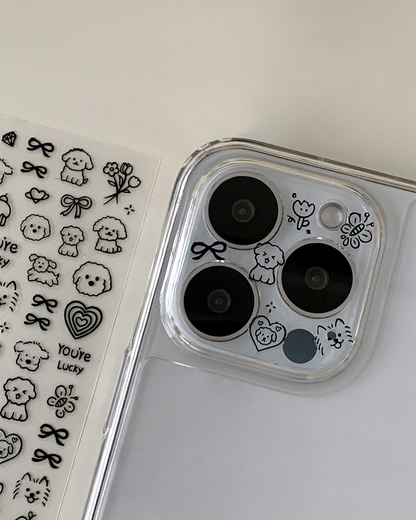 Earliner Camera Film Sticker Set_Puppy (3color)