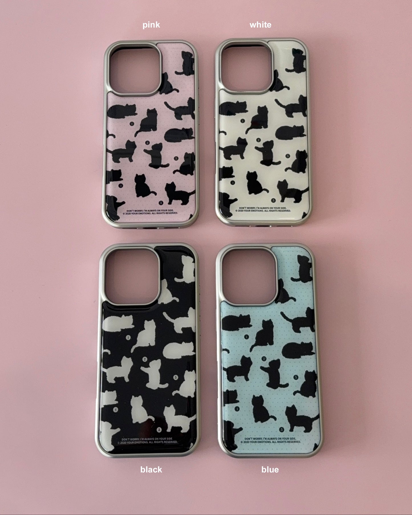 Your Emotions Beloved Cat Case (Silver Epoxy) (4色)