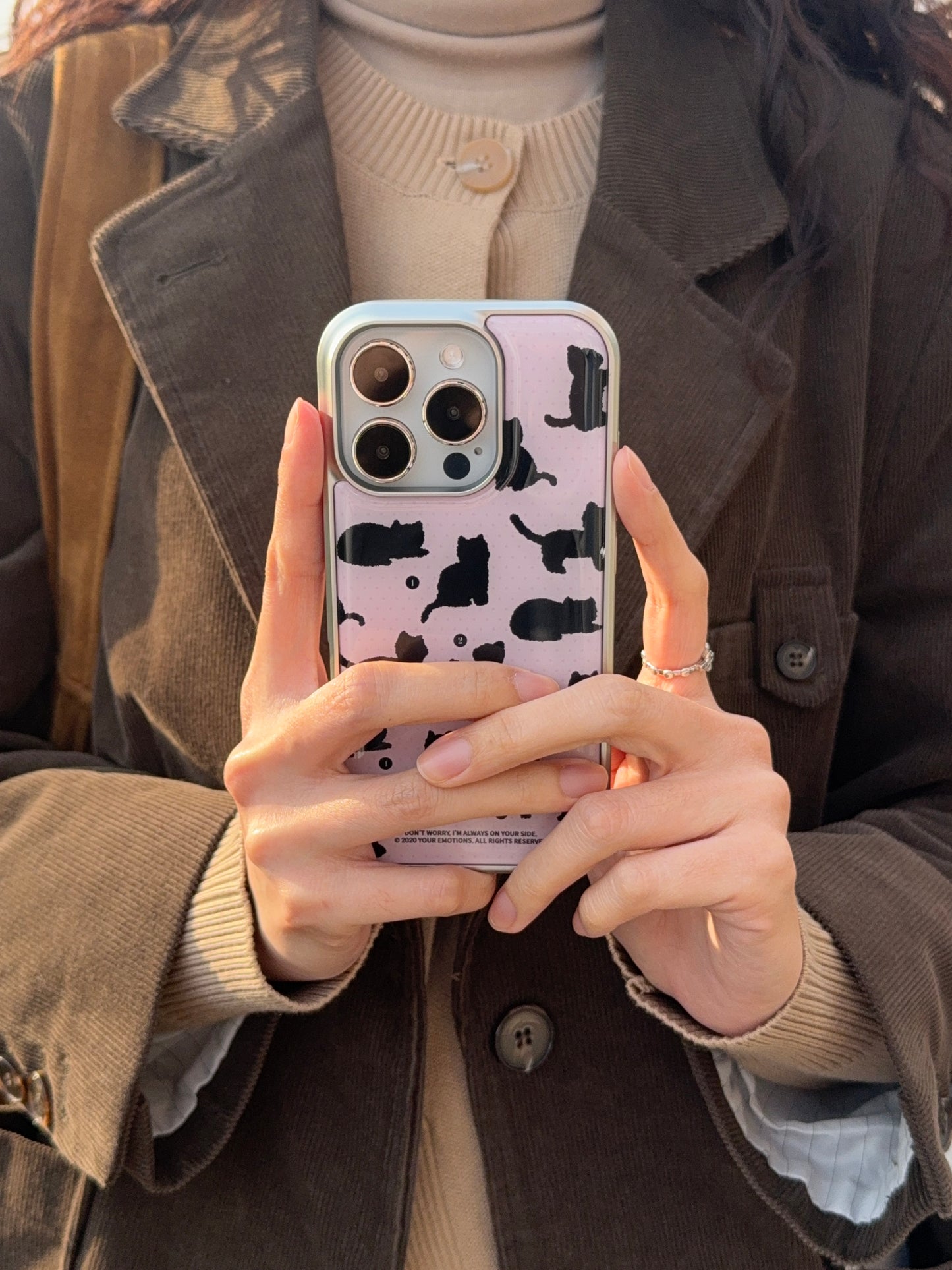 Your Emotions Beloved Cat Case (Silver Epoxy) (4色)