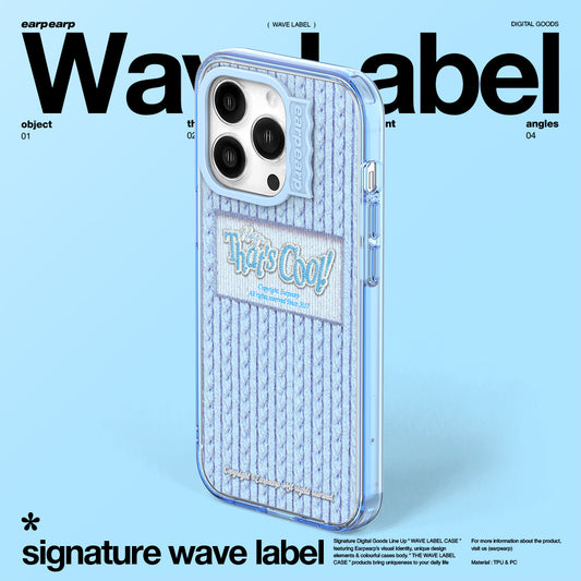 COOL KNIT-SKY BLUE (Wave Label Clear Case)