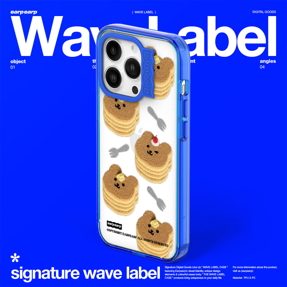 PANCAKE COVY-BLUE (Wave Label Clear Case)