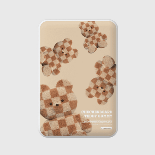 Theninemall Pattern Checkerboard Teddy (Magsafe battery)