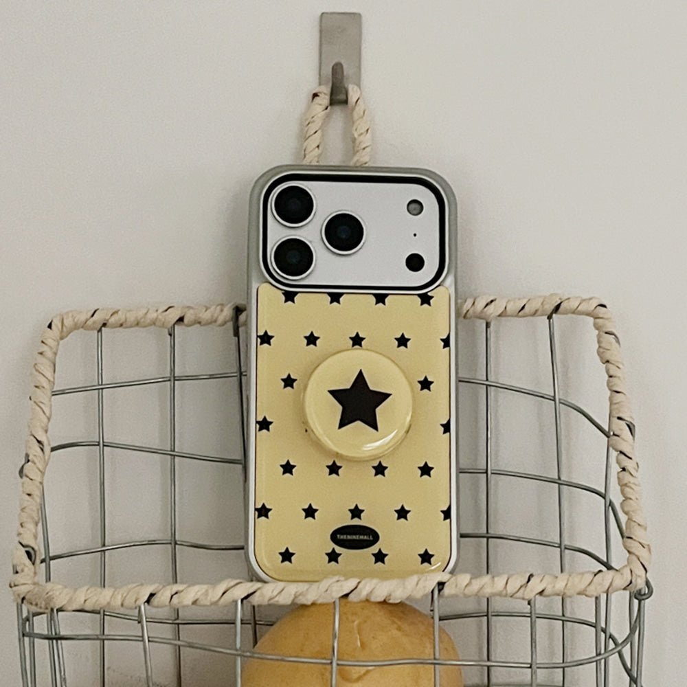 Star Sprinkle Phone Case (Silver bumper)