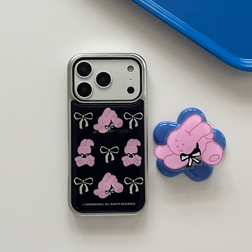Windy Ribbon Picnic Phone Case (Silver bumper)