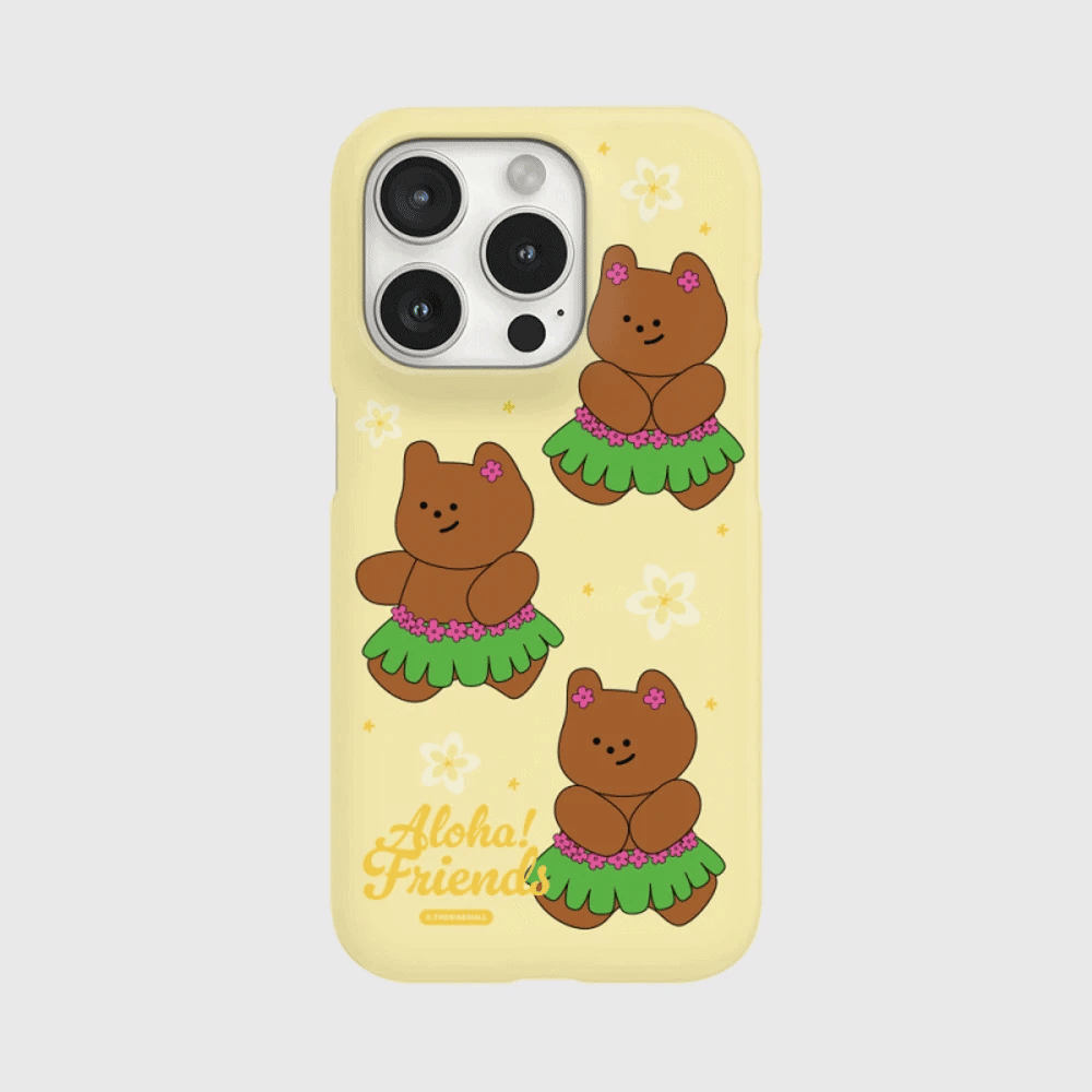 Aloha Gummy Phone Case (Hard/Card Storage)