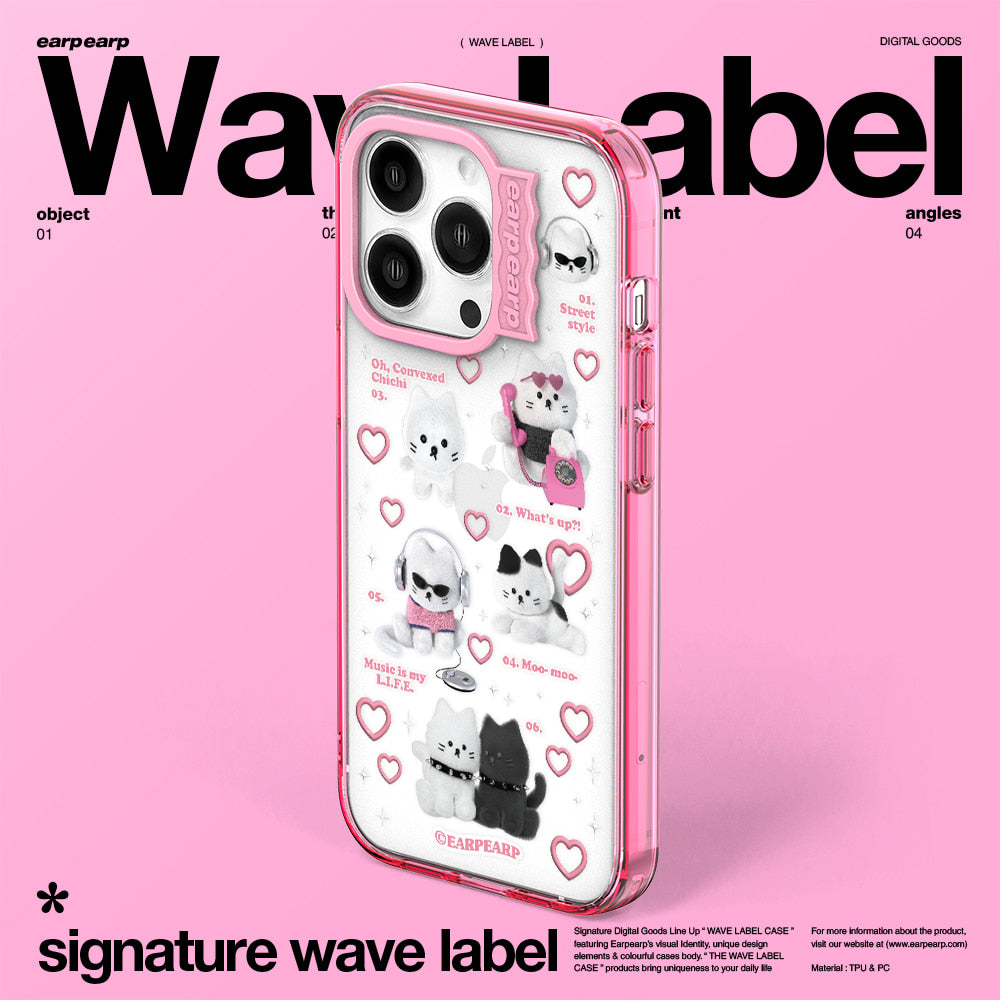 CHICHI COLLECTION-PINK (Wave Label Clear Case)