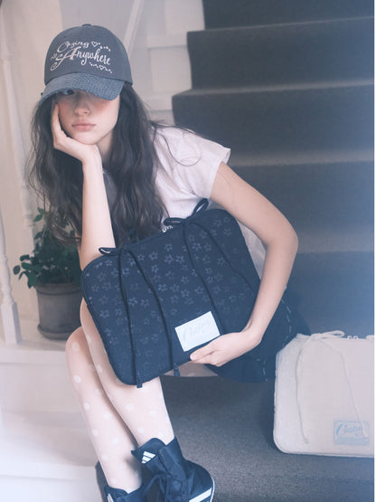 Cozing Bedding Notebook pouch_jacquard black