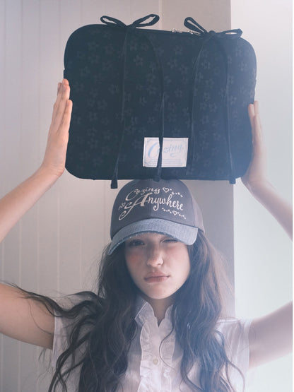 Cozing Bedding Notebook pouch_jacquard black