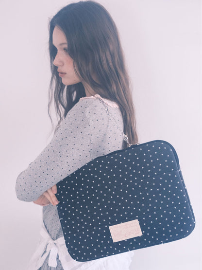 Cozing Star Chain Notebook pouch_cotton black