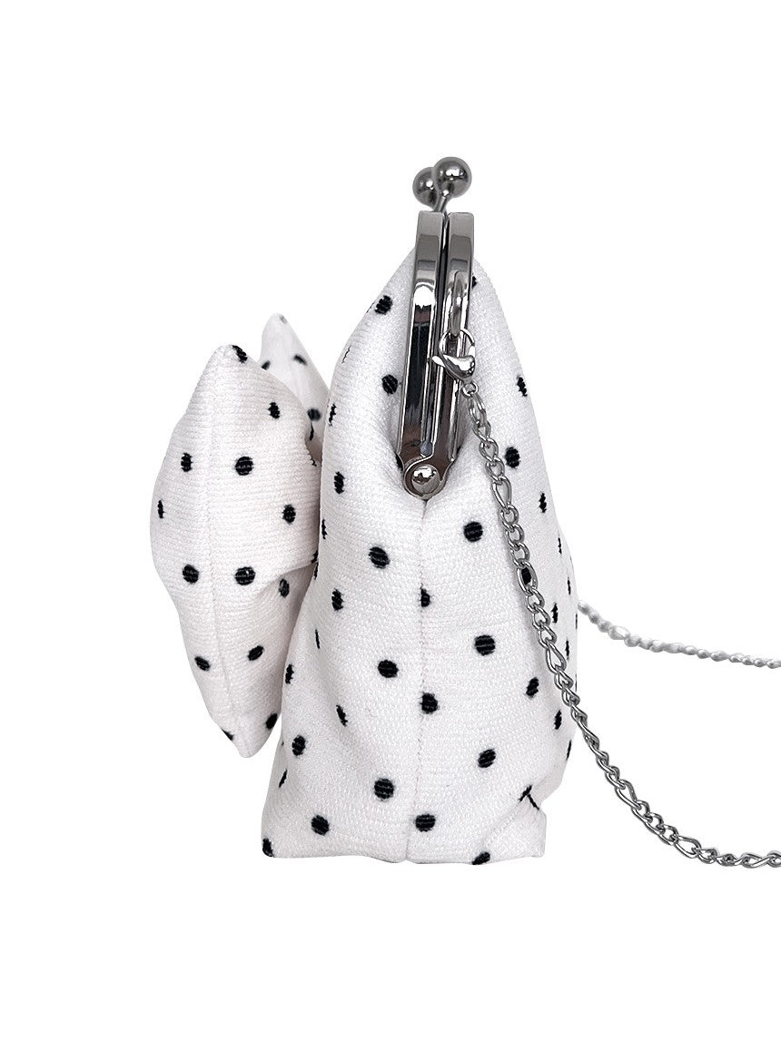 Peakdrawing [M] Cookies ribbon polkadot frame bag (2款)