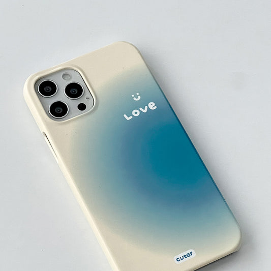 Cuter Blue Mood Phone Case (Glossy Hard)