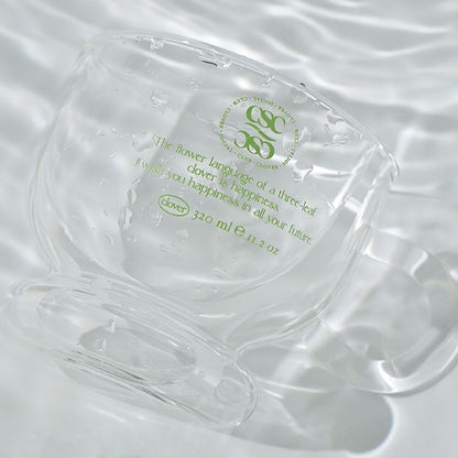 Clover Social Club Language Of Flowers Cup (Blue/Transparent/Green)