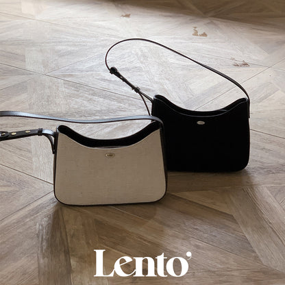 Slowand #LENTO. Classic fabric hobo bag - 2色