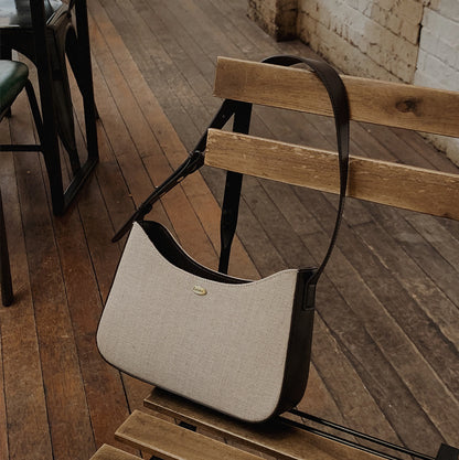 Slowand #LENTO. Classic fabric hobo bag - 2色