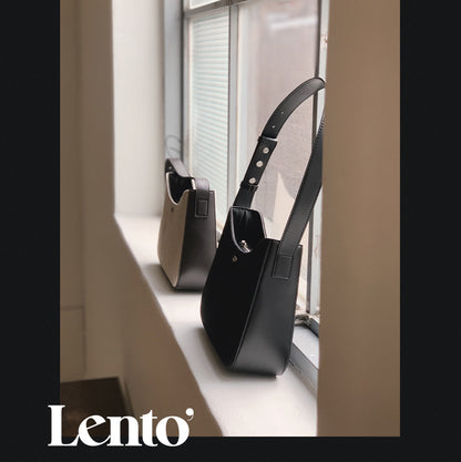 Slowand #LENTO. Classic fabric hobo bag - 2色