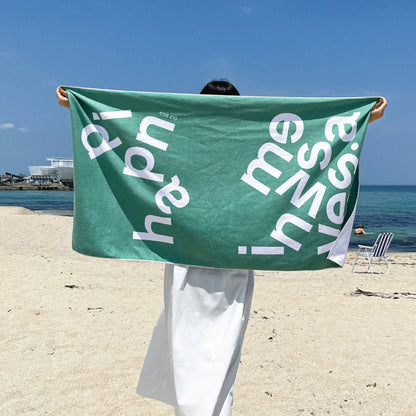 Mademoment Wave Of Happiness Beach Towel